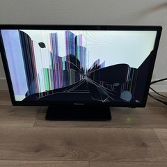 液晶テレビ 20型　液晶割れのジャンク