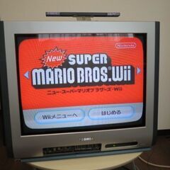 東芝カラーテレビ（ブラウン管）作動品　リモコン付