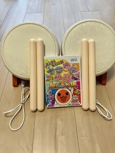太鼓の達人Wiiソフトとタタコン2人分セット