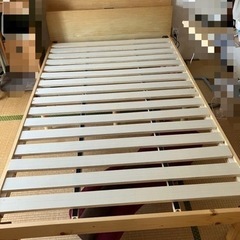 スノコベッド セミダブル マットレス付き