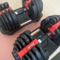 可変式ダンベル　24kg×2 、トレーニングベンチ インクラインベンチ