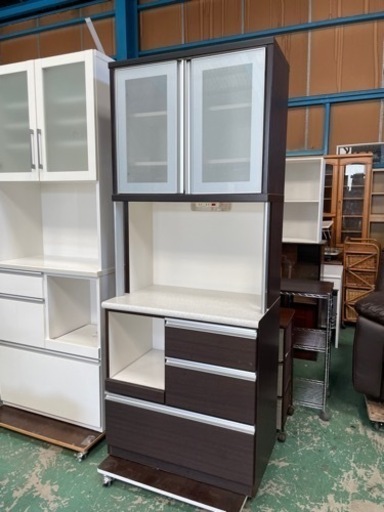 キッチンボード☆食器棚☆幅80☆中古品★綺麗