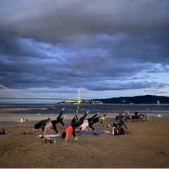 中秋の名月にビーチヨガ🧘‍♀️