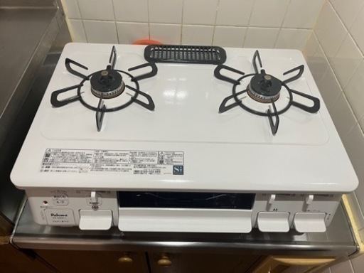 ホース付　パロマ　ガステーブルコンロ　水なし片面焼　プロパン用