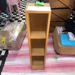 【リサイクルサービス八光】幅19㎝　3段　メディアラック　ライト...