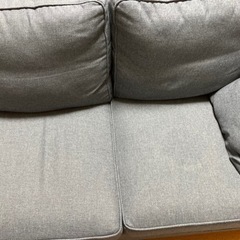 オットマン付きソファ【値下げ】の画像