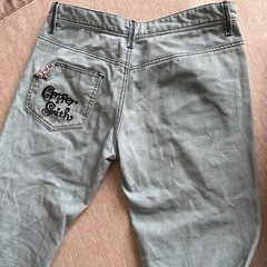 ヒョウ柄 ライトデニム 足首ヒョウ柄 の画像