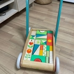つみき　知育玩具　押し車