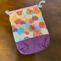 新品　和柄の巾着