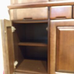 ☆食器棚☆松田家具☆上下分割できます☆ (にゃんこもふもふ