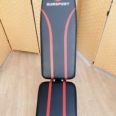 【引取】トレーニングベンチ 腹筋台 ベンチプレス台 可変式 折りたたみ SURSPORTの画像