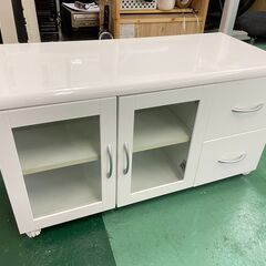 ★テレビ台★ テレビボード 幅890ｍｍ ガラス 扉 引き出し ...