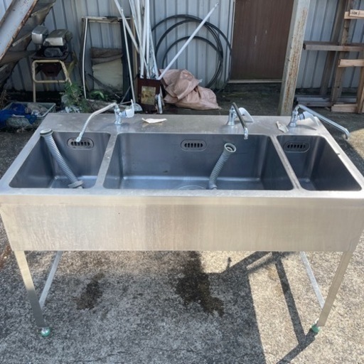 業務用シンク　3口