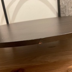 【お譲り先決定済みです】IKEAガラステーブル黒の画像