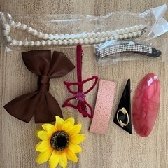 ヘアピン、ネックレス