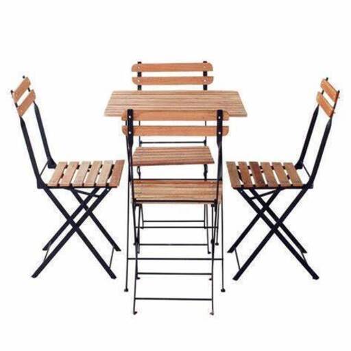 ★取引成立しました。 IKEA ガーデンテーブルセット5点(テーブル×1,イス×4) 2セット有り 良品