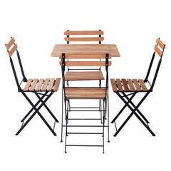 ★取引成立しました。 IKEA ガーデンテーブルセット5点(テー...
