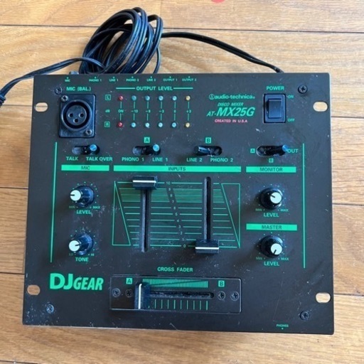オーディオテクニカ　DISCO MIXER AT-MX25G 通電確認済み