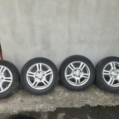 ライフ155×65×13 タイヤ付アルミホイール4本