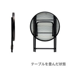 ★美品アウトドア・ガーデンテーブル+チェアの3点セットの画像