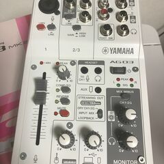 【ほぼ新品】YAMAHA AG03MK2W ライブストリーミング...