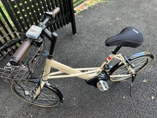 <お値段交渉承ります!>電動アシスト自転車　20インチ　12.3Ah ブリヂストンリアルストリームミニ　レトログレージュ　定価15万円