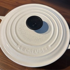  ※引取決定済［中古品］ル・クルーゼ　ココット・ロンド 白20cmの画像