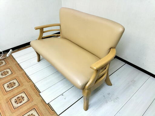 T【コレ見て 家具】ソファー　二人掛けソファー