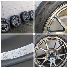 値引交渉可 超軽量 鍛造 ホイール TWS T66-F タイヤ付き 4本セットの画像
