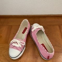 未使用☆可愛いスニーカー風シューズ　22.5cmの画像