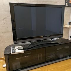42インチプラズマテレビとテレビ台