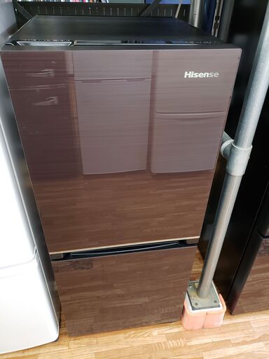 Hisense　2021年製　134L　2ドア冷蔵庫　HG-G13B-BR
