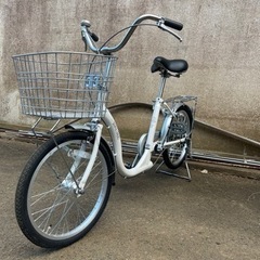 自転車 20インチ パールホワイト