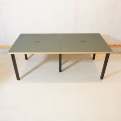 Kanademono(かなでもの)の人気シリーズTHE TABLE リノリウム× Black Steelです。大き目サイズはミーティングテーブルなどのオフィスワークに最適です♪DH201