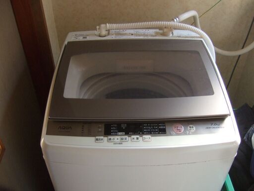 値下げ　2017年製　アクア　AQUA　AQW-GV700E（７Kg）　期間限定　8/31まで　給水ホース　ふろ水ポンプ　洗濯槽クリーナー