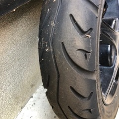 バリ溝 ヤマハ ジョグ JOG ZRホイール前後セット(タイヤ付)の画像