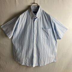 The World Casual　ストライプ柄　ボタンダウン　半...
