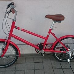 街乗りにバッチリ【ハットリ アルミフレーム ミニベロ・シマノ外装変速