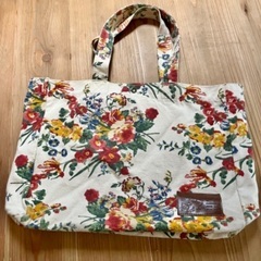 スーパーハッカ　トートバッグ　花柄