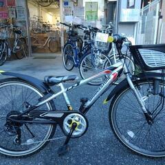 中古子供自転車２６７０　ブリヂストン　クロスファイヤーJr　CFJ47　２４インチ　7段ギヤ　LEDダイナモライト　 身長123㎝前後
