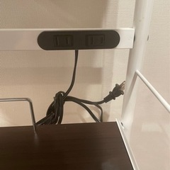 コンセント付き炊飯器収納棚　キッチン棚の画像