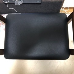 弘益 肘付スツール ナチュラル W-5H（NA） 椅子 ブラウン の画像