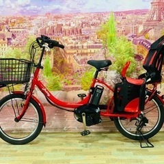 ❹ 5577子供乗せ電動アシスト自転車ヤマハ3人乗り対応20インチ