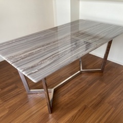 引き取り限定　天然大理石ダイニングテーブル 引き取り限定】最終価格！9/15まで！天然大理石ダイニングテーブル