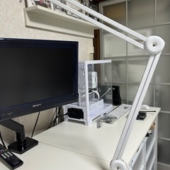 マイクアーム　ホワイト　白