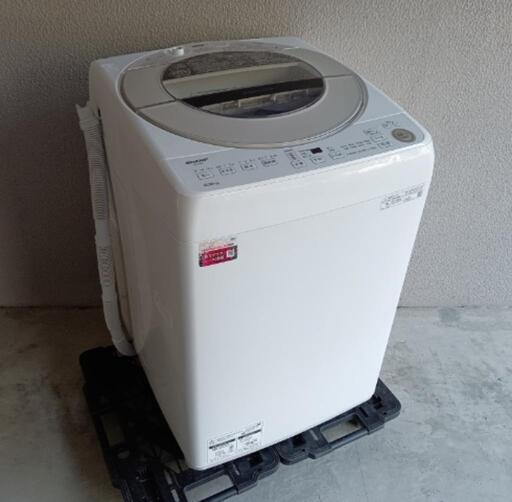 ■取引決定済■2022年購入■シャープ 9kg洗濯機 穴なし槽 低騒音インバーター搭載 ゴールド系 ES-GV9F