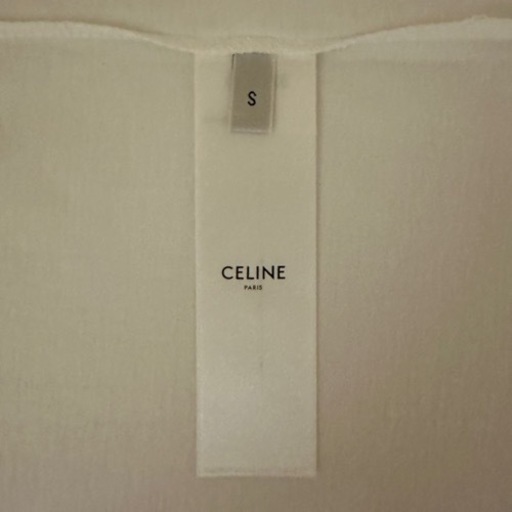 【CELINE】ルーズTシャツ コットンジャージー エクリュ ブラック ホワイト