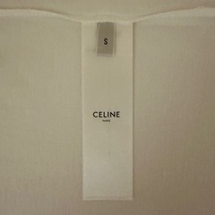 【CELINE】ルーズTシャツ コットンジャージー エクリュ ブラック ホワイトの画像