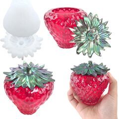 いちご 小物入れ シリコンモールドの画像