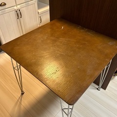 ※9月1日まで※ ダイニングテーブル　机　ブラウン　1人〜2人用...